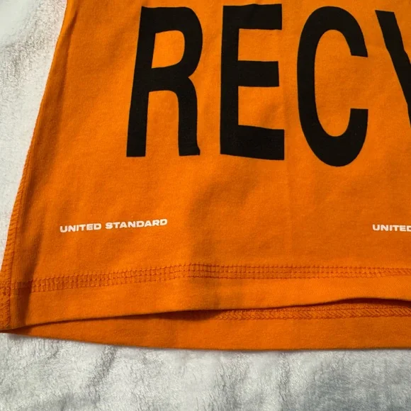 United Standard Reduce Re-Use Recycle Orange Graphic Tee - Picture 2 of 8